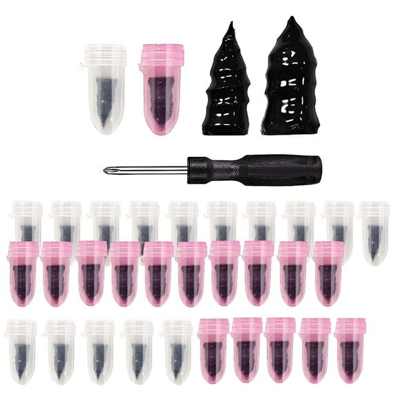 MELIVO 30 1Pc Tire Repair Rubber Nail Car Tire Repair Screw in Rubber Plug Nail Vacuum Rubber Nails Tire Repair