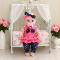 Giunmcul Reborn Doll Dress 30cm 12in Simulation Doll Outfit Single Piece Purple Red White Pink Elastic Cotton Holiday Costume