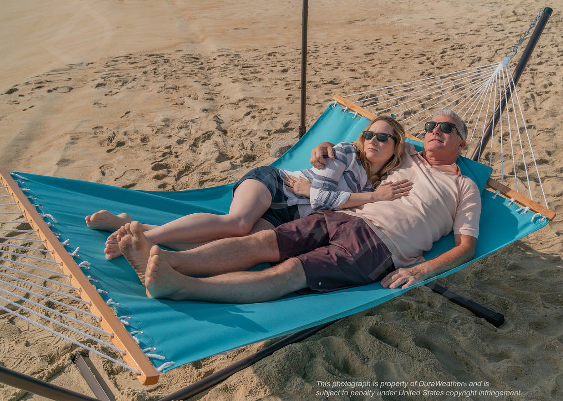 Sunbrella® Original Deluxe Size Hammock With 12'ft Stand