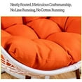 thumbnail image 4 of 48" Rattan Swivel Rocker Cushion,with Ties Indoor Rocking Chair Cushion Multicolored Removable Washable for Patio Backyard(The Product Does not Include Seats)-Peacock Blue||48x24x5inch, 4 of 5