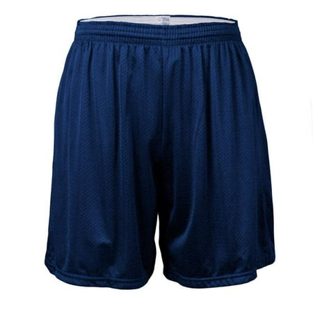 Flared Shorts - Cottonex C1723A410XLG Mesh Dazzle Flared Nylon Shorts for Men, Navy - Extra Large