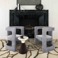 thumbnail image 4 of Ada Grey Velvet Accent Chair, 4 of 7