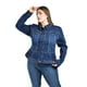 thumbnail image 1 of Chamarra de mezclilla con olanes Roman Fashion /Tallas Extras, 165 (Azul dark) azul oscuro 38, 1 of 6