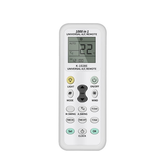 K-1028E Universal A/C Digital Lcd Aire Acondicionado De Baja Potencia Con Retroiluminación Control Remoto Sweethay EL009067-00