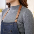 thumbnail image 6 of Denim Apron Cooking Kitchen Restaurant Cafe Bib Dress Adjustable Strap Blue Us, 6 of 6