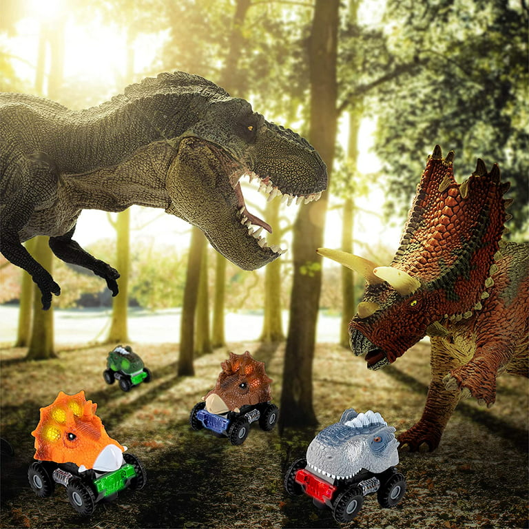 Dinosaure Pull Back Car Enfants Jouet Véhicule Animal Unzip Fossil