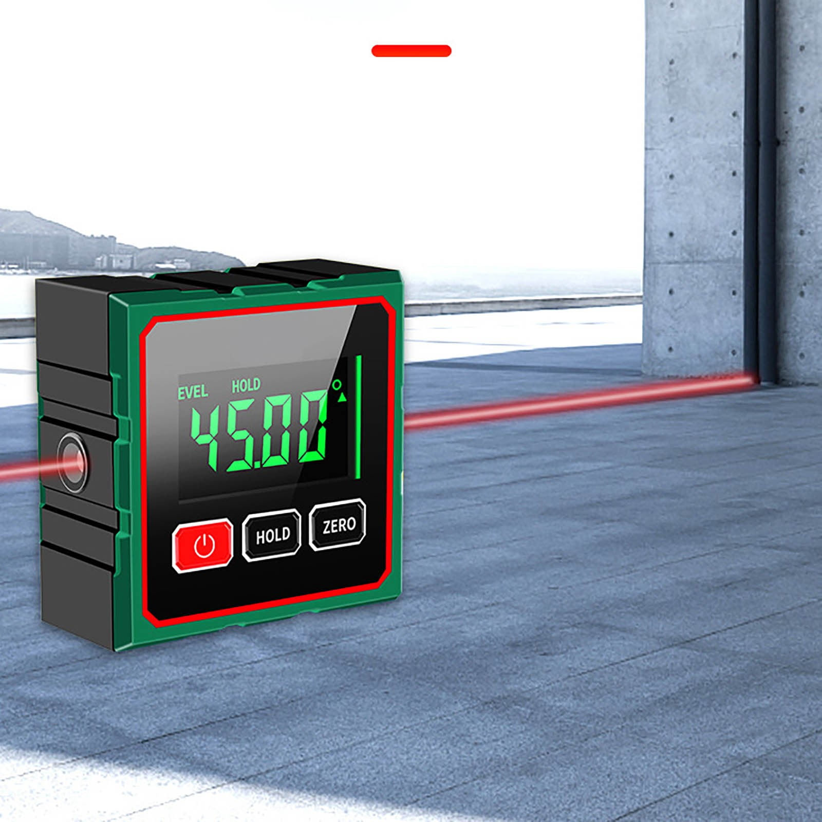 Digital Display Inclinometer with Laser Level, Angle Gauge for Precision Measurement, Magnetic Inclinometer with Type-C Charging, For Construction and DIY Projects