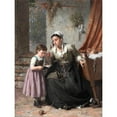 thumbnail image 3 of Pierre Jean Edmond Castan 19x24 Black Modern Framed Museum Art Print Titled - The Reading Lesson (1872), 3 of 5