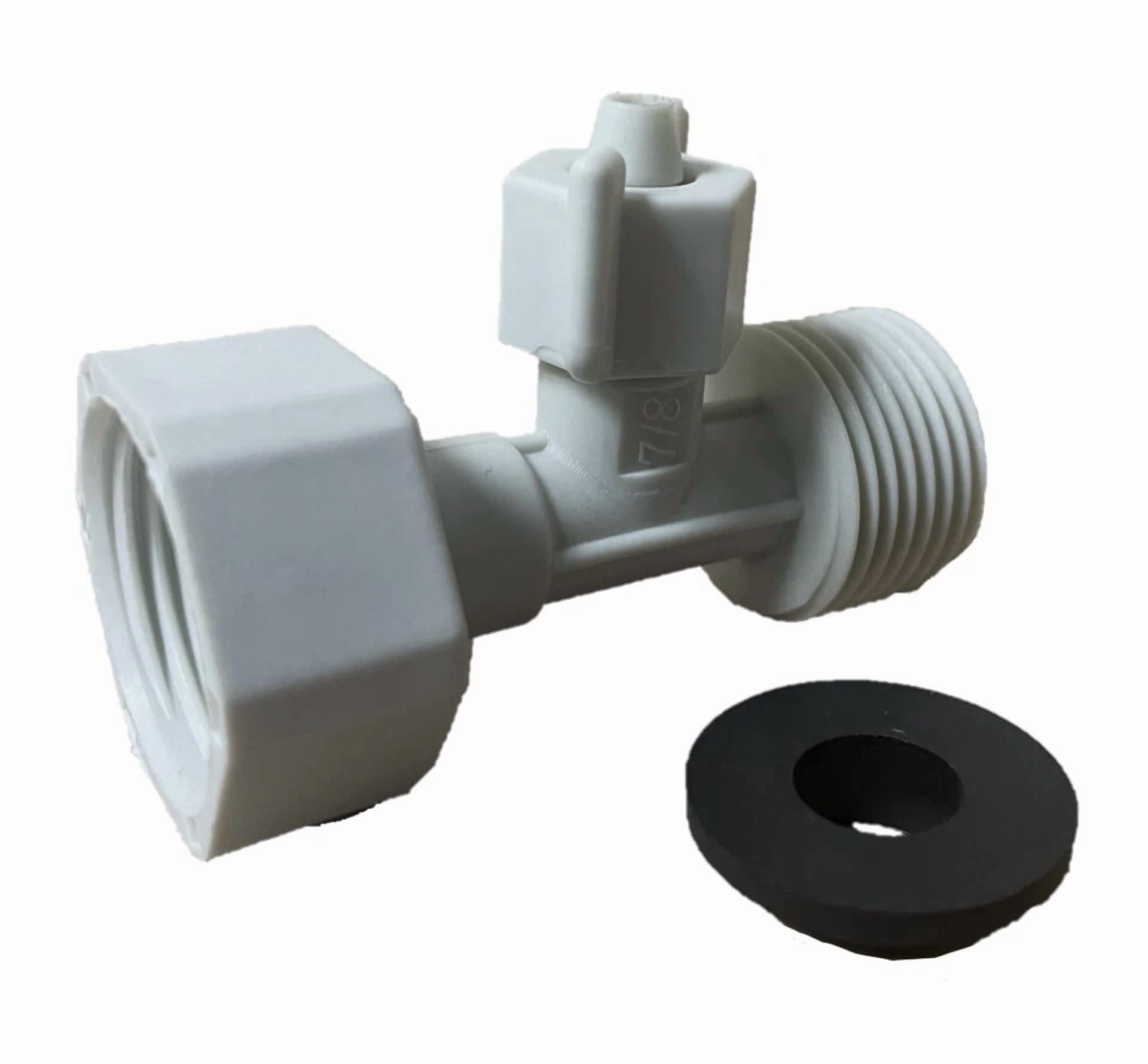 CIRCLE- Bidet T Adapter Attachment, 7/8 In. Male, 7/8 In. Female, 1/4 In Hose Attachment