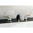 thumbnail image 2 of Kingston Brass KC364 Magellan Two-Handle Deck Mount Roman Tub Faucet, Polished Chrome/Polished Brass, 2 of 8