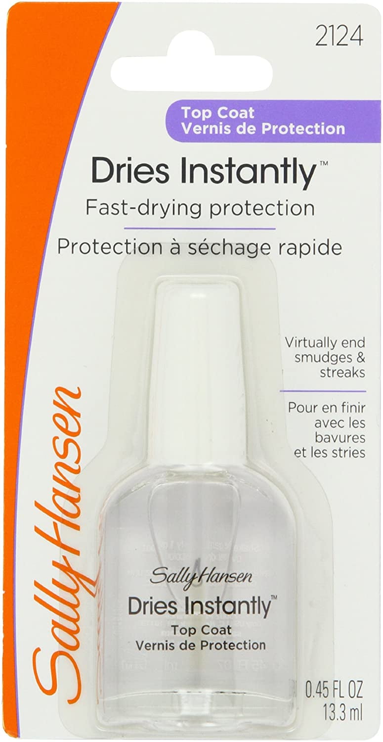 Sally Hansen Dries Instantly Top Coat 0.45 oz (Pack of 6)