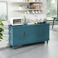 thumbnail image 3 of Dasun 59.84" 4-Door Cabinet for Living Room, Kitchen, Bedroom, Hallway (blue), 3 of 7