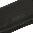 thumbnail image 2 of Nylon Cell Phone Belt Pouch with Belt Clip, Black, for iPhone 14 Pro, 14, 13 Mini and Samsung Galaxy S23, 2 of 4
