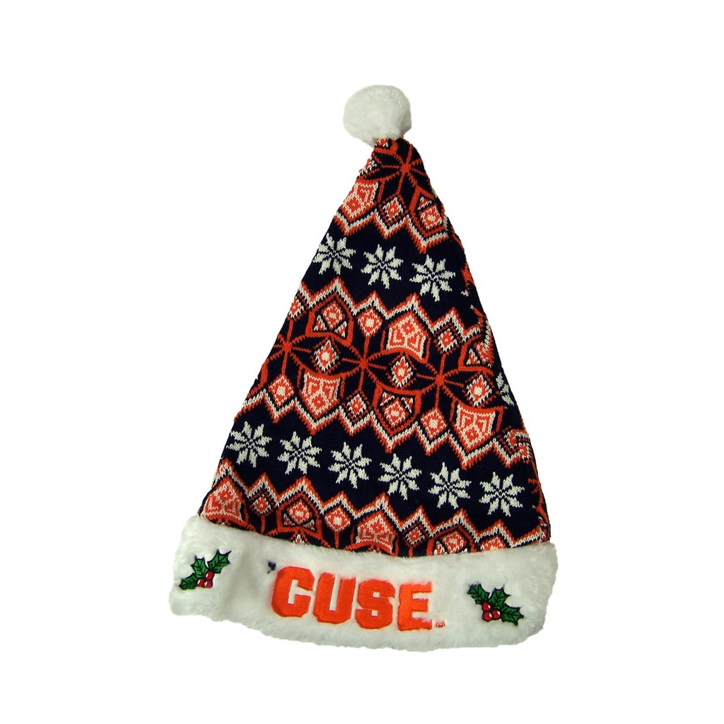 Syracuse Orangemen Official NCAA 17 inch Knit Christmas Santa Hat by Forever Collectibles by Forever Collectibles