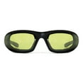 thumbnail image 2 of WindRider Yellow Wrap Motorcycle Eyewear, Black, 2 of 8