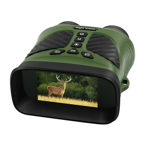BekinTek Night Vision Binoculars Rechargeable Telescope Infrared NVG Goggles Full Dark Observing 7x IR Adjustment 8x Digital Zoom 2.5K Video 40M Photo 3 Inches Large HD Screen with 32G TF Card