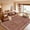 Brick Red, variant on Toyoso 5x7 Traditional Oriental Area Rug, Classic Floral Scroll Carpet, 0.25 inch Slim Low Pile Machine Washable Non Slip Decorative Floor Rug for Bedroom, Ivory Champagne