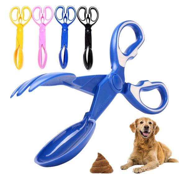 Walbest Long Handle Portable Pet Pooper Scooper Scissors Picker for Small Medium Large Dogs, High Strength Material and Durable Spring, Great for Lawns, Grass, Dirt, Gravel