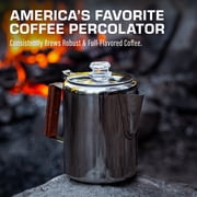 COLETTI Bozeman Coffee Percolator - Camping Coffee Pot – Percolator Coffee Pot for Campfire or Stove Top Coffee Making – 9 CUP