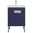 thumbnail image 5 of 24" Freestanding Bathroom Vanity with Sink & Mirror & Medicine Cabinet - Chrome Hardware - Navy Blue, 5 of 8