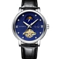 thumbnail image 3 of Reloj de Mecánico Automático para Hombre Clásico Correa de Reloj de Cuero negro Sunnimix relojes mecánicos para hombres, 3 of 6