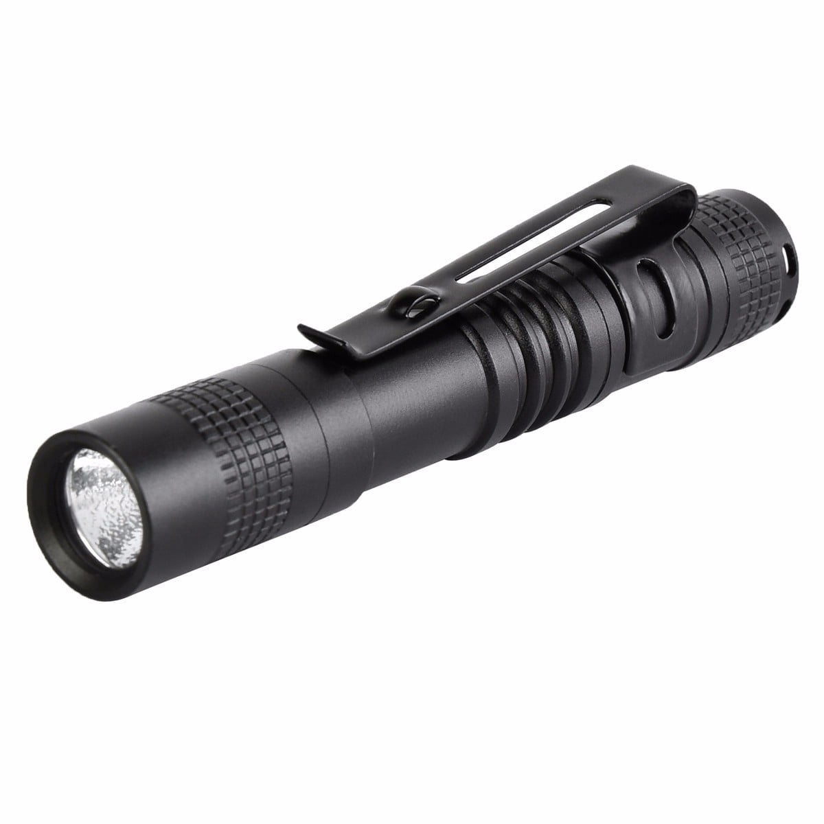 Mini 3000LM LED Flashlight Portable Pen Clip Torch Light For Hiking Camping AAA