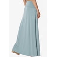 thumbnail image 4 of TheMogan Women's S~3X Casual Draped Jersey Foldable Waist Relaxed Long Maxi Skirt, 4 of 7