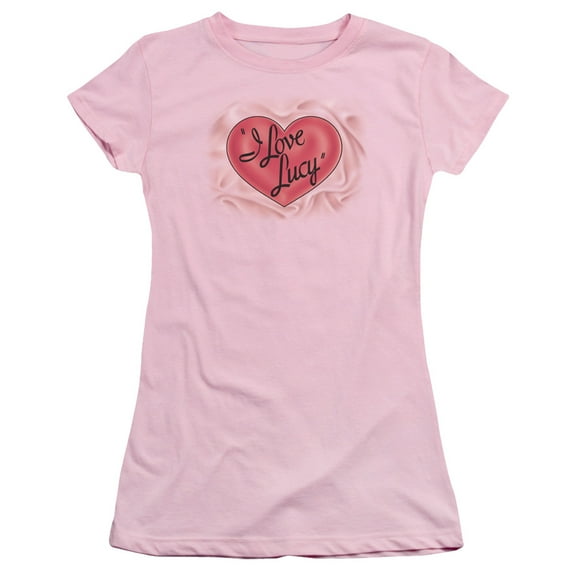 I Love Lucy Classic Logo S/S Junior Women's T-Shirt Sheer Pink