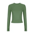 thumbnail image 4 of ATENAR Womens Tops,Tops for Women,Soft,Stretch Fabric,Warm,Comfort Fit,Army Green,XXL(US:12), 4 of 7