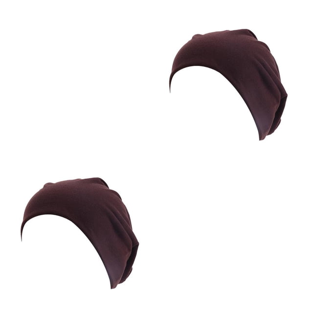 Qarigey Beanie Caps Exquisito Simple Cómodo Adorno para la cabeza Sombreros para adultos Accesorio de ropa para decoración Café oscuro Café oscuro 2piezas Qarigey CBP301713