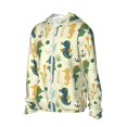 thumbnail image 2 of Kll Seahorse Print Men'S Women’s Upf 50+ Sun Protection Outdoor Hoodie Jacket Long Sleeve Fishing Hiking Performance Shirt- Small, 2 of 8