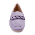 thumbnail image 4 of FSJ Women Closed Toe Chains Loafers Slip on Chunky Low Heeled Flats Comfortable Daily Dress Outdoor Shoes Size 14 Purple, 4 of 5