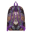 thumbnail image 3 of Vibrant Paisley Design Backpack, Boho Themed School Bag for Teens and Adults, Reliable Laptop Carrier for Campus, Ideal Gift for the New School Year, 3 of 5