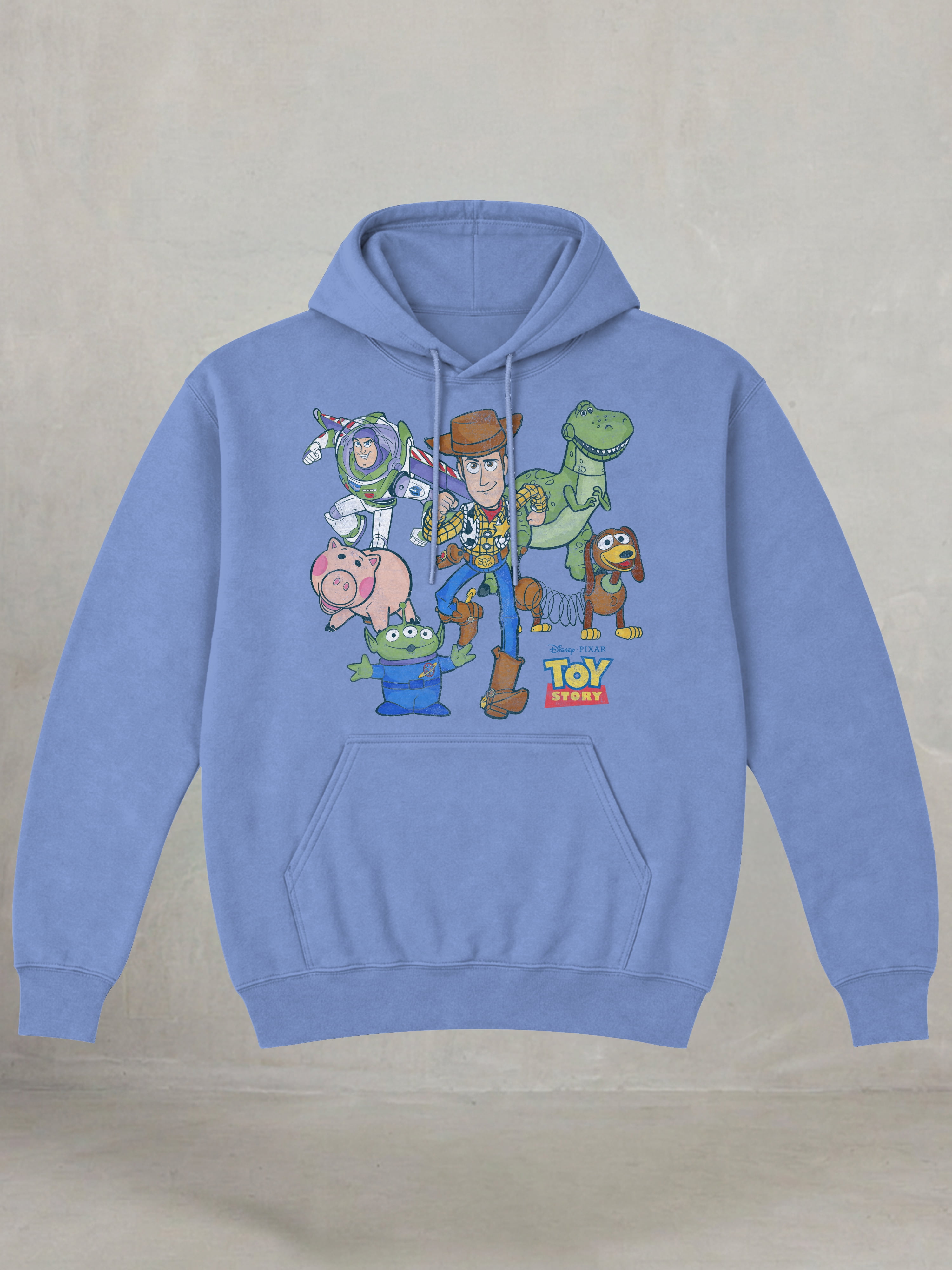 Toy Story Woody & Friends Men's & Big Men's Hooded Sweatshirt, Sizes S-3XL