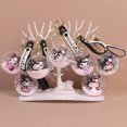 thumbnail image 4 of Sanrio-Llavero de bola acrílica de Anime Kuromi para mujer, llavero de Pvc, colgante de bolso, modelo, adornos móviles, regalo para niños, 4 of 4