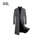 thumbnail image 3 of Qarigey Gabardina de lana Transpirable Invierno Hombres Abrigos de cachemira gruesos Abrigo en forma de H Cazadora sobre la rodilla Ropa Abrigos y chamarras Gris XXL, 3 of 6
