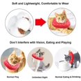 thumbnail image 4 of Adjustable Cat Recovery Collar, Cute Strawberry Neck Cone After Surgery, Wound Healing Protective Cone Surgery Recovery Elizabethan Collars, Soft Edge Cat Cone for Kitten and Cats, 4 of 5