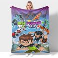 thumbnail image 1 of Manta Ben 10 de 50 x 40 pulgadas, manta de franela para dormir, acogedora, ligera, ultra suave, para sofá, viajes, aire acondicionado, ropa de cama, 1 of 8