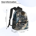 thumbnail image 3 of Daiia Astronaut Soccer Field School Backpack for Men Women, Unisex Large Waterproof Bookbag Schoolbag Casual Daypack for High School/College/Teens/Travel/Work Black, 3 of 8