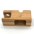 thumbnail image 3 of Base de almacenamiento de cable de carga de escritorio con soporte de almacenamiento de madera dos en uno para Watch5 para iPhone Vogacara EL007718-00, 3 of 5