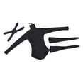 thumbnail image 2 of Monos a escala 1/6 con calcetines de tubo, accesorios de vestir para muñecas casuales, trajes de para figuras de acción de muñecas femeninas de negro, 2 of 8