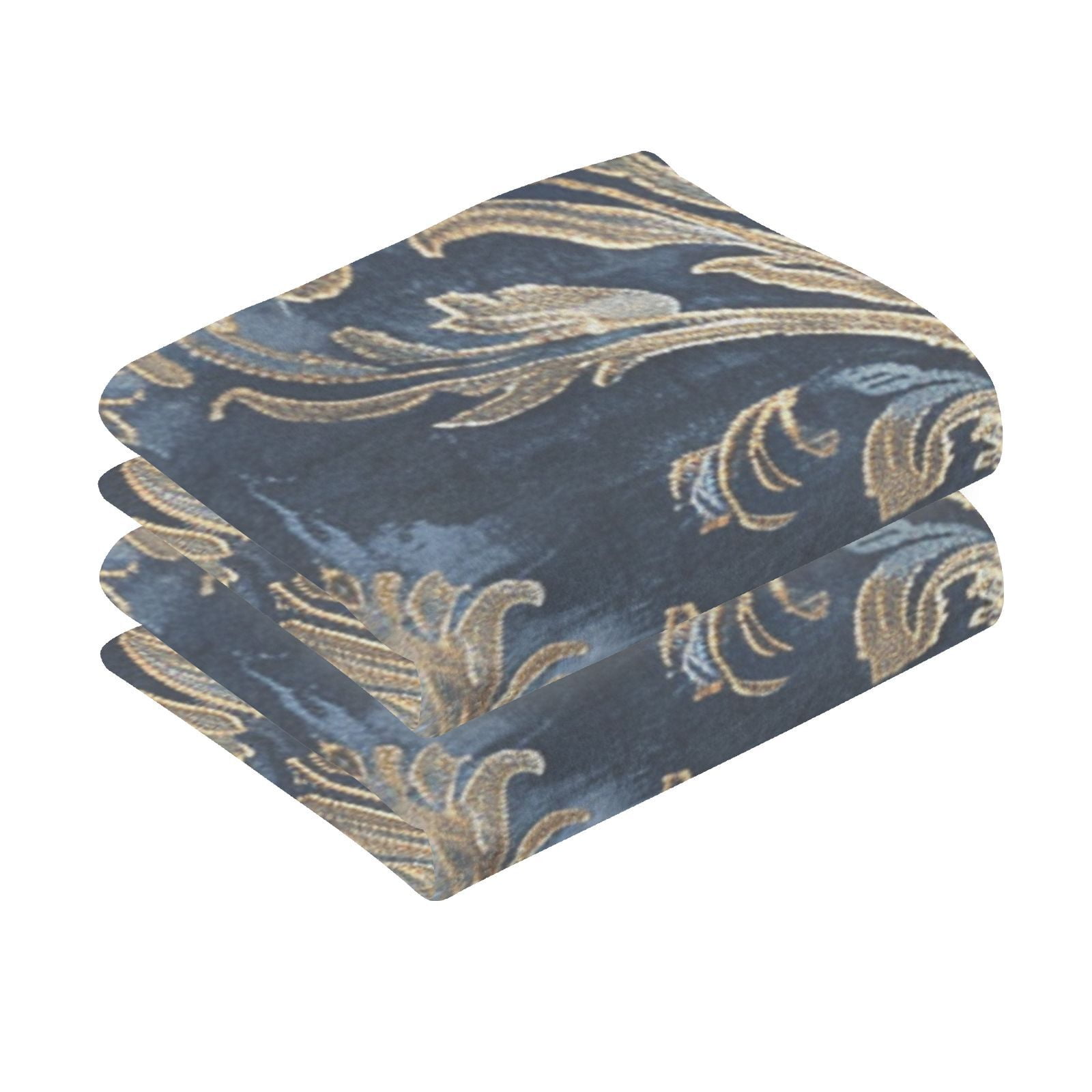 Boho Floral Hand Towels Cotton Bath Towels Large Face Towels Absorbent for Bathroom 2 Packs