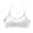 thumbnail image 2 of Steel Thin Shoulder Straps Back Tube Top - Chest Wrap Bra with Chest Pad Underwear, 2 of 6