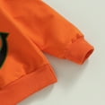 thumbnail image 4 of Newborn Toddler Baby Girl Boy Halloween Outfit Hooded Skeleton Pumpkin Sweatshirt Tops Pants Clothes Set 0-12Months, 4 of 10