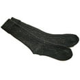thumbnail image 4 of Lian LifeStyle Big Girl's 3 Pair's Exceptional High Crew Wool Socks Non Slip, Cozy and Cool HR1412 Size 6-9 (Black), 4 of 4