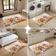 thumbnail image 5 of Entryway Rug 2'x3', Thanksgiving Fall Kitchen Runner Rugs Non-Slip Carpet Mats, Pumpkin USA Flag Sunflowers Maple Leaf Bedside Rugs Runners Washable Floor Carpet for Bathroom Laundry Room, 5 of 8