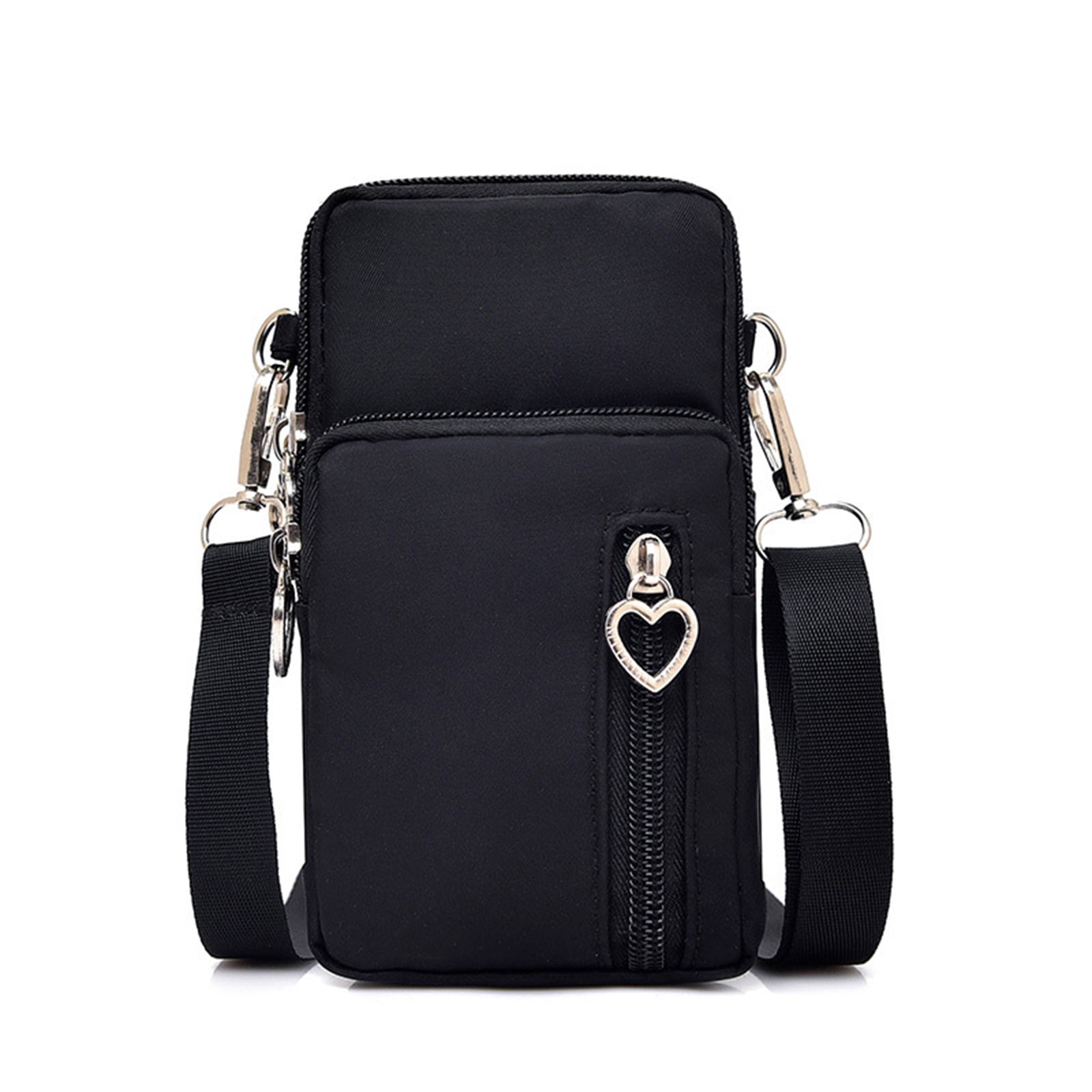 Ikemiter Small Crossbody Phone Bag For Women Cellphone Shoulder Bag Card Holder Purse Black Default