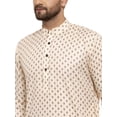 thumbnail image 4 of Maple Clothing Kurta Pyjama en Coton Tenue Ethnique Imprimée Indienne Décontractée (Blanc Cassé, 3TG), 4 of 6