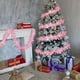 thumbnail image 5 of Rayas De Plástico Guirnalda de oropel rosa de 2 m para decoración navideña, colgante metálico para el hogar y fiestas (1 unidad) Rkxzt, 5 of 9