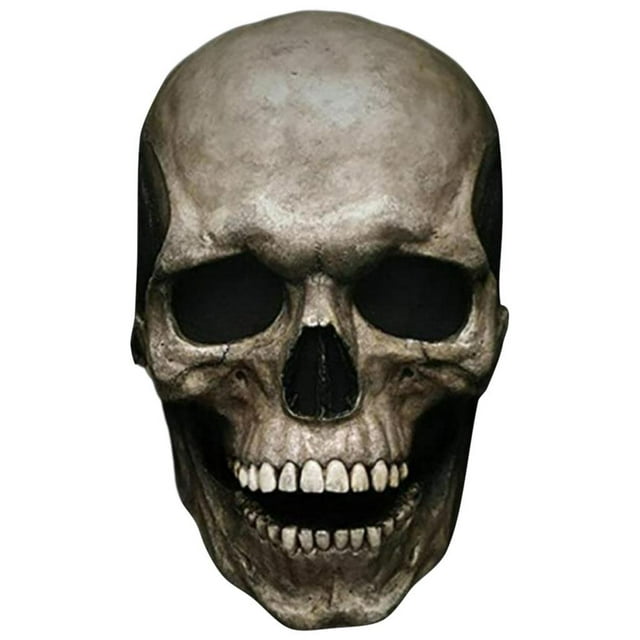 Máscara de Látex con Mandíbula Móvil Perfecl Cabeza Completa Halloween Color Oscuro